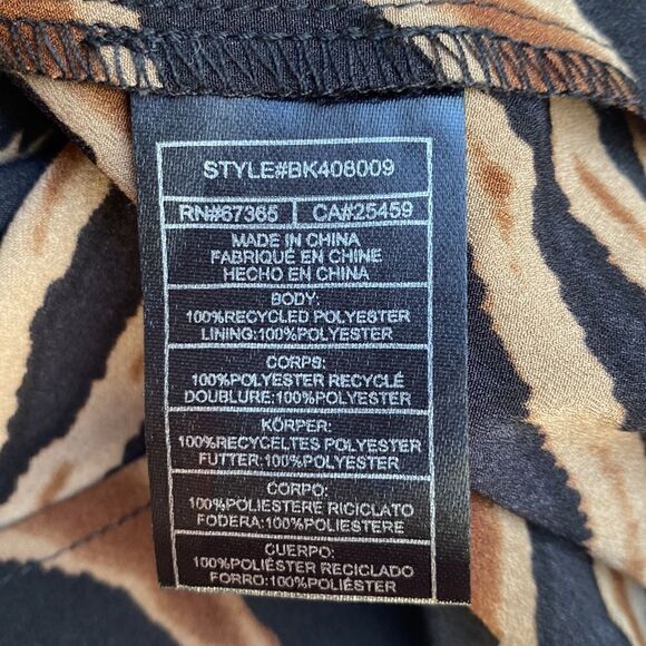 BB Dakota by Steve Madden Zebra Print Maxi Dress - Black and Brown - Picture 12 of 16